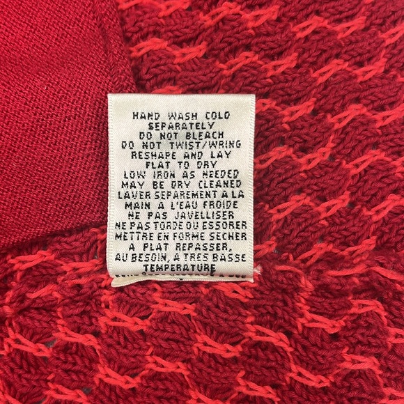 Charlie & Robin Red Knit Cotton Blazer Size S (#2026) - Picture 3 of 11